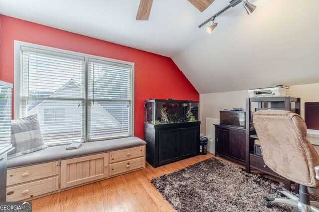 1461 Radstone Dr, Lawrenceville, GA 30044 - office area with light wood-style floors and lofted ceiling