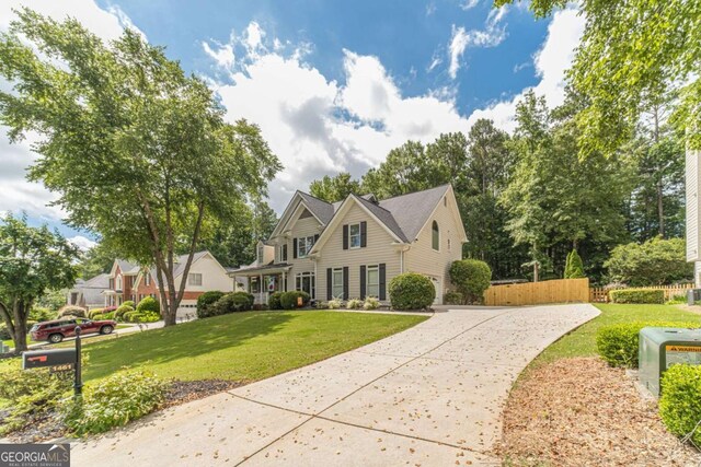 1461 Radstone Dr, Lawrenceville, GA 30044 - view of front facade with concrete driveway