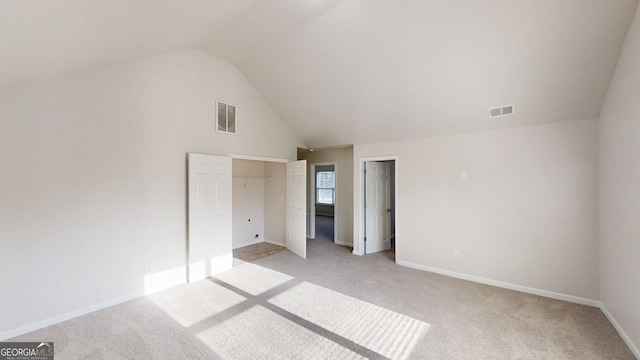 1001 Balsam Wood Trl, Villa Rica, GA 30180 - unfurnished bedroom featuring light carpet and lofted ceiling