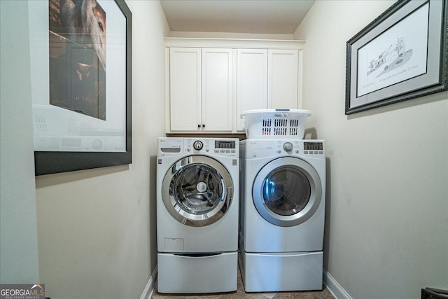112 Sterling Lake Way, Jefferson, GA 30549 - laundry room with washer and dryer and cabinet space