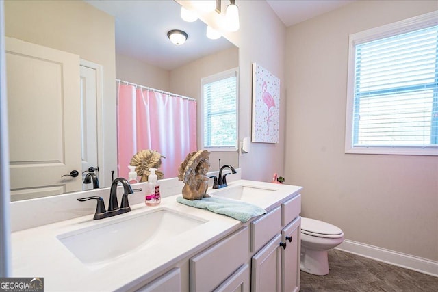 112 Sterling Lake Way, Jefferson, GA 30549 - bathroom with double vanity and curtained shower