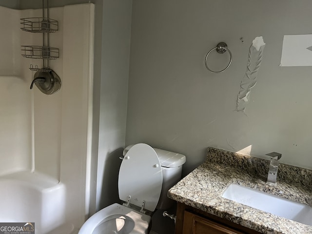 1701 Charmeth Rd, Lithonia, GA 30058 - bathroom with toilet and vanity