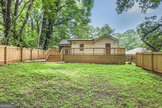 911 Oakland Dr SW, Atlanta, GA 30310 - rear view of property featuring a fenced backyard and a deck