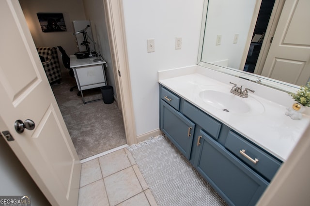 713 Birkdale Blvd, Carrollton, GA 30116 - bathroom featuring vanity and tile patterned flooring