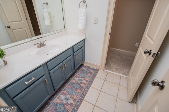 713 Birkdale Blvd, Carrollton, GA 30116 - bathroom with vanity and tile patterned floors