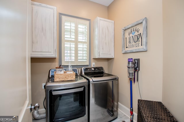 713 Birkdale Blvd, Carrollton, GA 30116 - washroom with cabinet space and washing machine and dryer