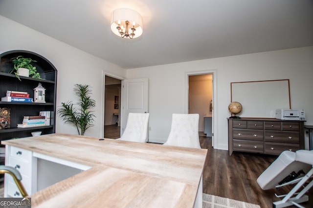 713 Birkdale Blvd, Carrollton, GA 30116 - office space with dark wood-type flooring