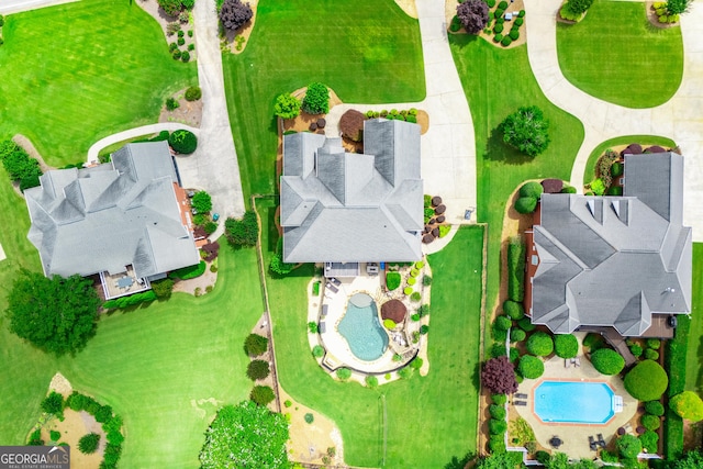 713 Birkdale Blvd, Carrollton, GA 30116 - drone / aerial view of a pool area