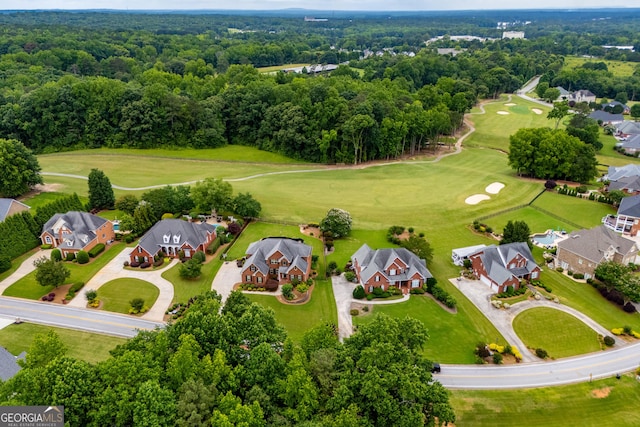713 Birkdale Blvd, Carrollton, GA 30116 - aerial perspective of suburban area with a golf club and a forest