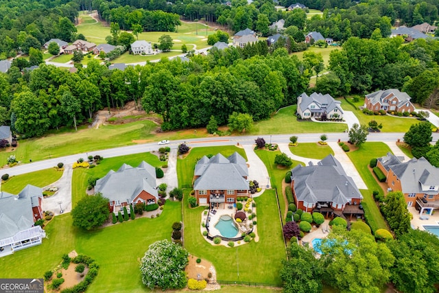 713 Birkdale Blvd, Carrollton, GA 30116 - aerial view of residential area featuring a pool and a tree filled landscape