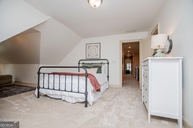 713 Birkdale Blvd, Carrollton, GA 30116 - bedroom with light colored carpet and lofted ceiling