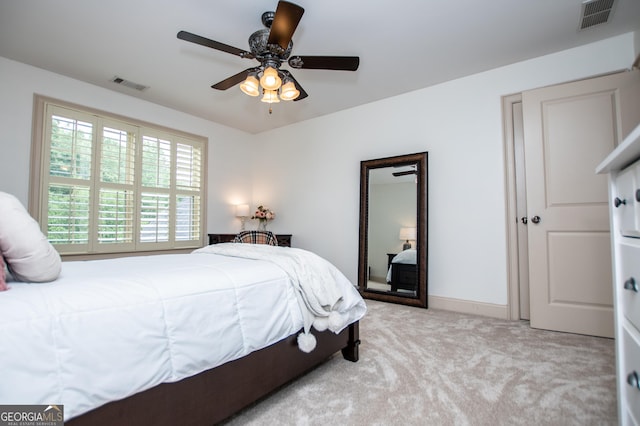 713 Birkdale Blvd, Carrollton, GA 30116 - bedroom with carpet flooring and a ceiling fan