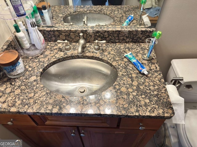 2479 Peachtree Rd NE Unit 1714, Atlanta, GA 30305 - bathroom with toilet and vanity