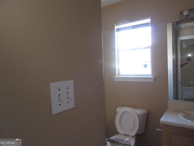 5799 Eagles Feather Ln, Riverdale, GA 30274 - half bath with vanity and toilet