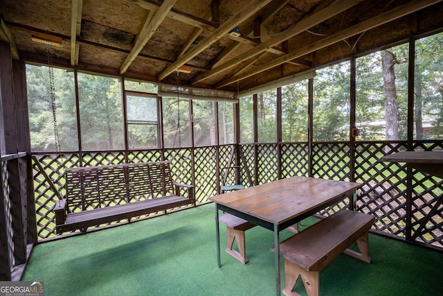 67 Dixie Park Rd NW, Rome, GA 30165 - sunroom / solarium with outdoor dining space