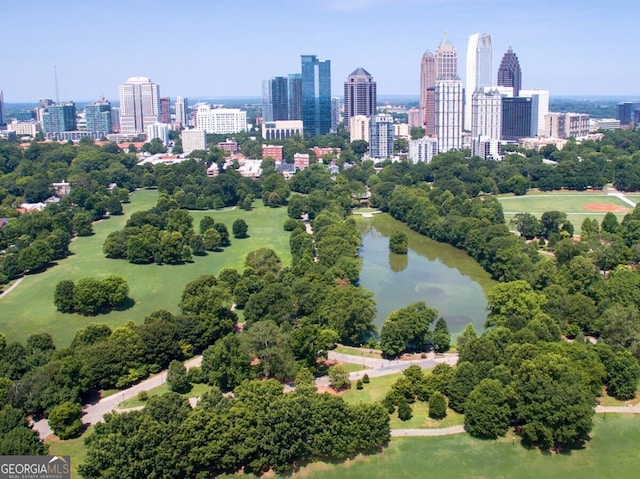 1445 Monroe Dr Unit 14B, Atlanta, GA 30324 - aerial view of city skyline and a large body of water