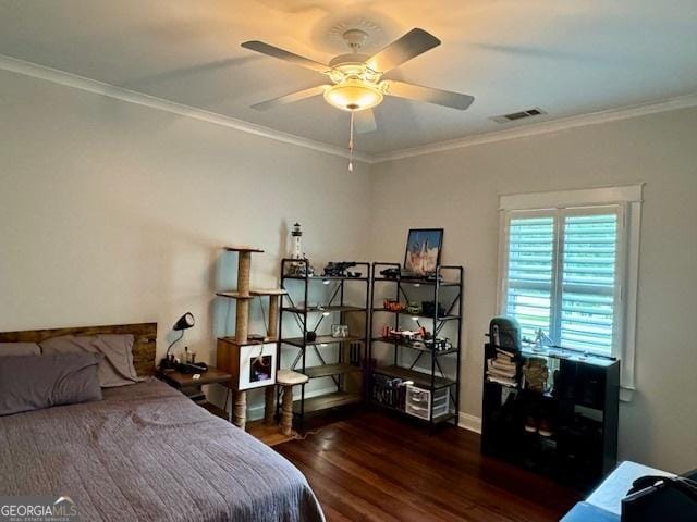 360 Morgan Mill Rd, Brooks, GA 30205 - bedroom with wood finished floors and ornamental molding