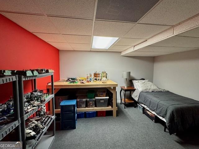 360 Morgan Mill Rd, Brooks, GA 30205 - bedroom with a paneled ceiling and carpet flooring