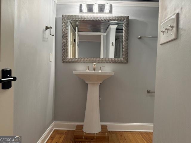 360 Morgan Mill Rd, Brooks, GA 30205 - bathroom featuring wood finished floors