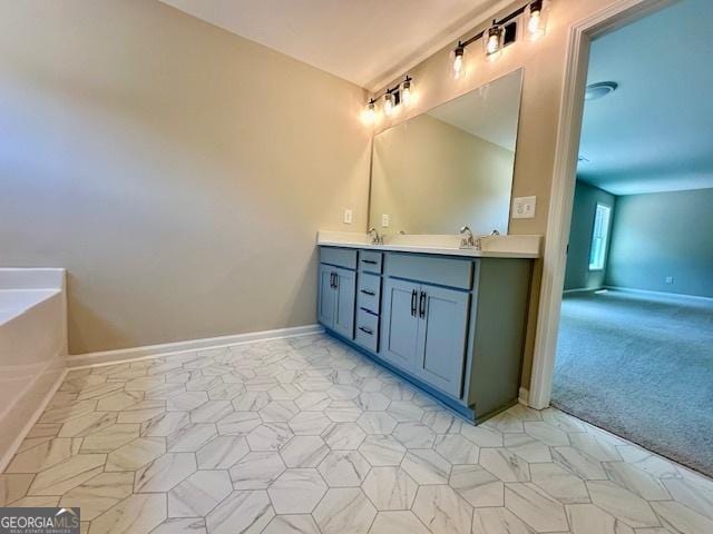 202 Lakeside Dr Lot 73, Lagrange, GA 30240 - full bath with double vanity and a bath