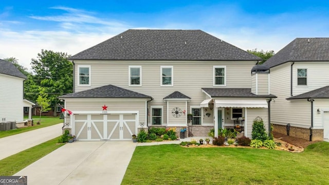 2326 Britt St, Grayson, GA 30017 - view of front facade with a front lawn, concrete driveway, and a shingled roof