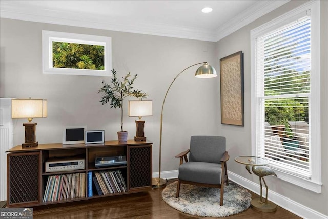 2653 W Main St NW, Atlanta, GA 30318 - living area with crown molding and wood finished floors