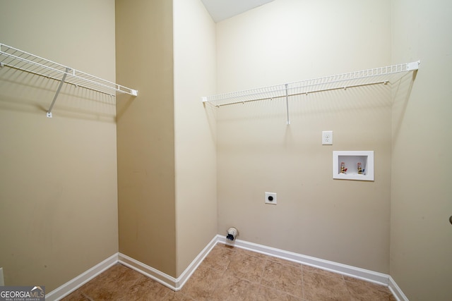 38 Pin Oak Way, Hamilton, GA 31811 - laundry room with electric dryer hookup, washer hookup, and tile patterned flooring