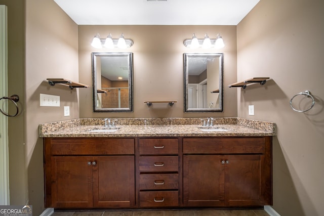 38 Pin Oak Way, Hamilton, GA 31811 - bathroom featuring double vanity and a shower