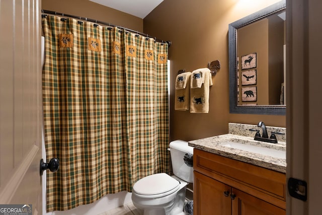 4 Bluff Ct SE, Cartersville, GA 30120 - bathroom featuring vanity and a shower with curtain