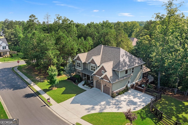4 Bluff Ct SE, Cartersville, GA 30120 - aerial view of property and surrounding area with a forest