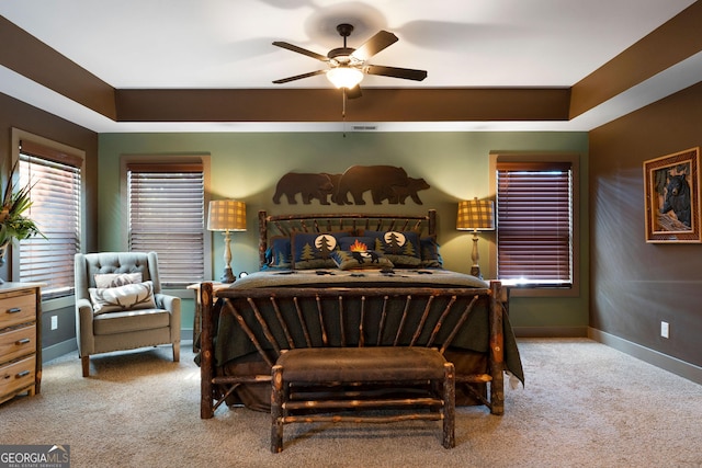 4 Bluff Ct SE, Cartersville, GA 30120 - bedroom with carpet flooring and ceiling fan