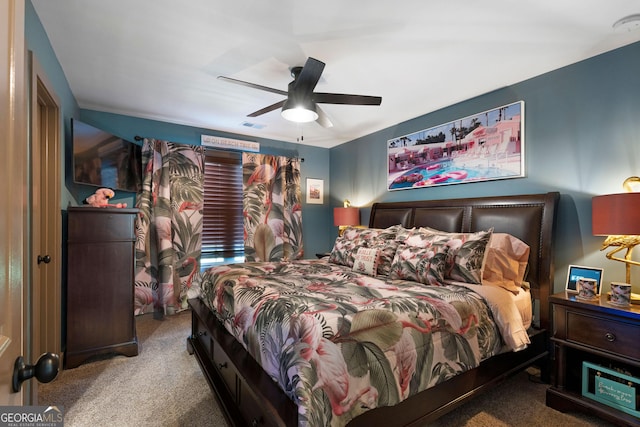 4 Bluff Ct SE, Cartersville, GA 30120 - bedroom featuring carpet and ceiling fan