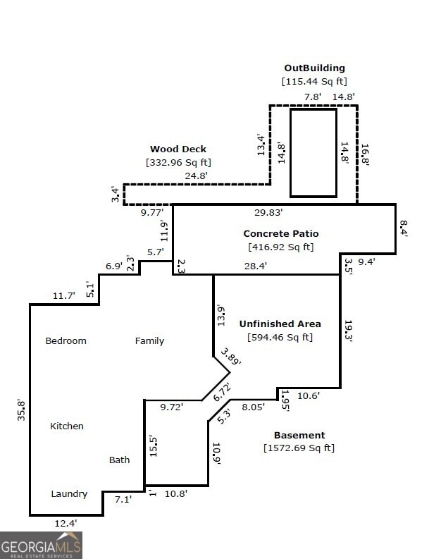 4 Bluff Ct SE, Cartersville, GA 30120 - view of home floor plan