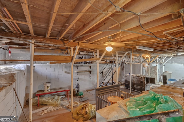101 Leverett St, Warm Springs, GA 31830 - view of unfinished below grade area