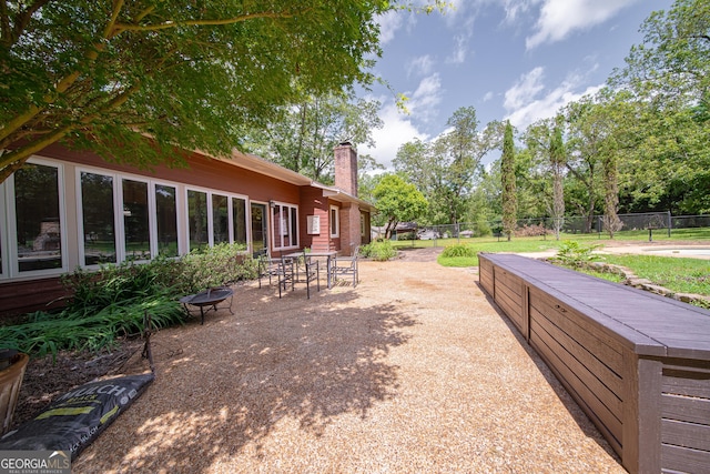 124 Old Salem Trl, Pine Mountain, GA 31822 - view of yard with a patio and view of scattered trees