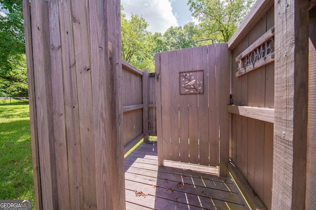 124 Old Salem Trl, Pine Mountain, GA 31822 - view of wooden deck