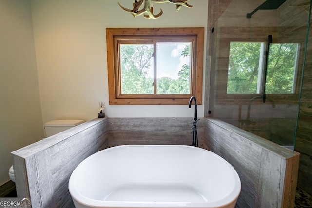 124 Old Salem Trl, Pine Mountain, GA 31822 - full bath with healthy amount of natural light, a freestanding bath, and a shower