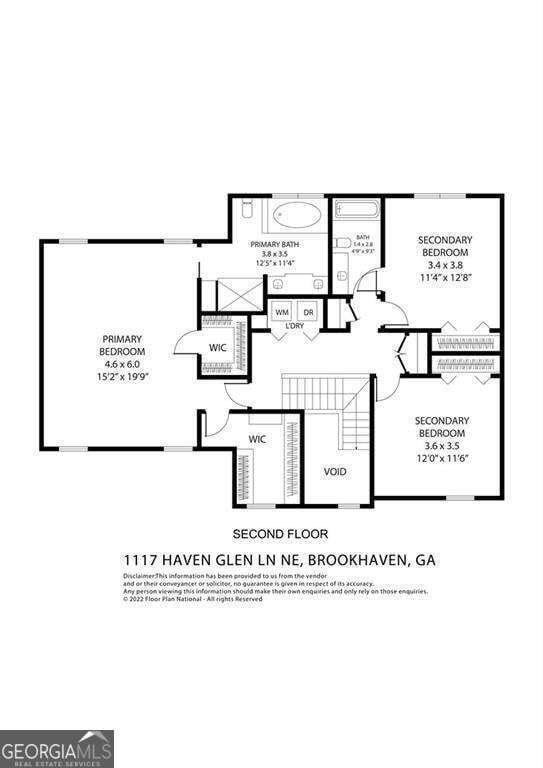 1117 Haven Glen Ln NE, Brookhaven, GA 30319 - view of property floor plan