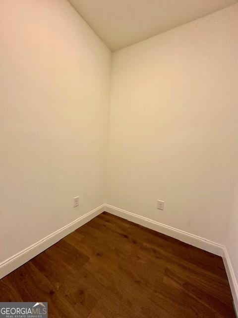 3609 Youngs Mill Rd, Hogansville, GA 30230 - empty room featuring baseboards and dark wood finished floors