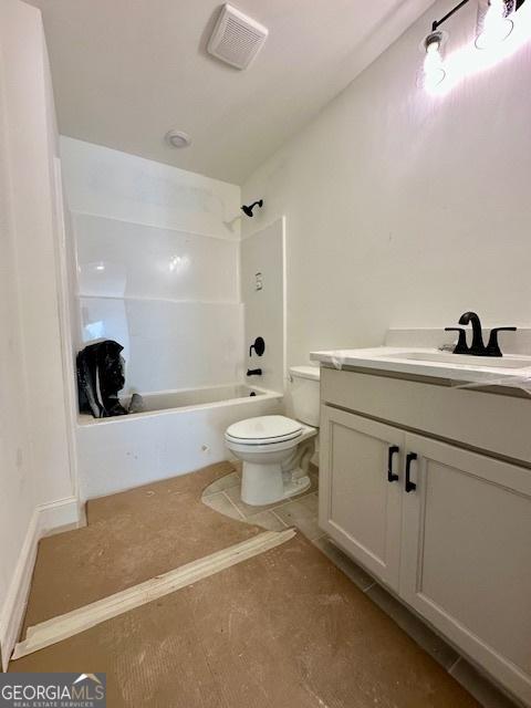 3609 Youngs Mill Rd, Hogansville, GA 30230 - full bathroom with vanity and bathtub / shower combination