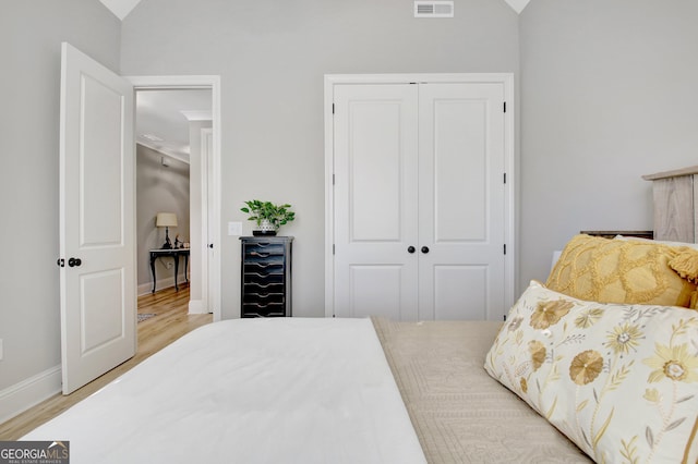 192 Greyfairs Ave, Senoia, GA 30276 - bedroom featuring wine cooler, a closet, and wood finished floors