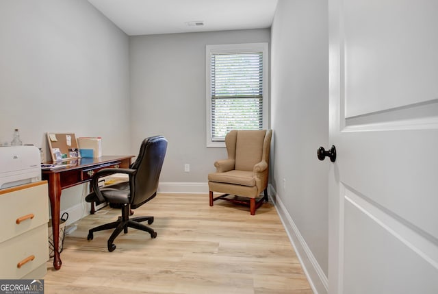 192 Greyfairs Ave, Senoia, GA 30276 - office area featuring light wood-type flooring and baseboards