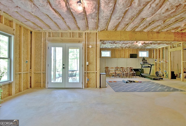 192 Greyfairs Ave, Senoia, GA 30276 - basement with french doors