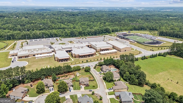 5717 Meadow View Dr, Jefferson, GA 30549 - aerial view of property's location featuring a heavily wooded area