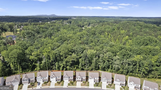 545 Quail Pass, Dawsonville, GA 30534 - aerial view of residential area with a heavily wooded area