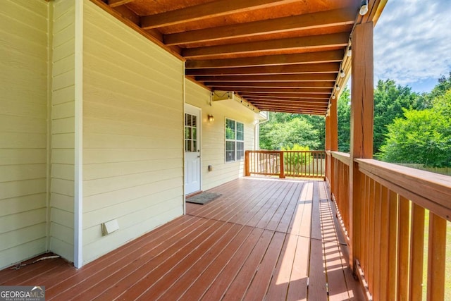 1455 Holleybrooke Dr, Alpharetta, GA 30004 - view of wooden deck