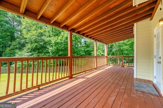 1455 Holleybrooke Dr, Alpharetta, GA 30004 - view of wooden terrace