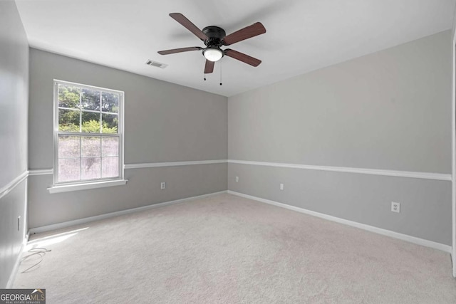 1455 Holleybrooke Dr, Alpharetta, GA 30004 - carpeted empty room featuring a ceiling fan and baseboards
