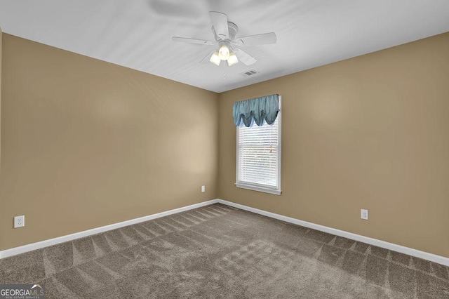 7325 Brookwood Way, Cumming, GA 30041 - spare room featuring ceiling fan and carpet flooring