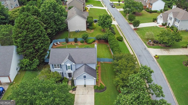 7325 Brookwood Way, Cumming, GA 30041 - aerial perspective of suburban area